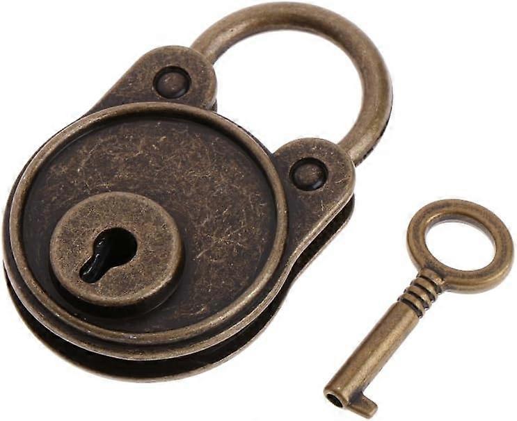 Old antique lock with key