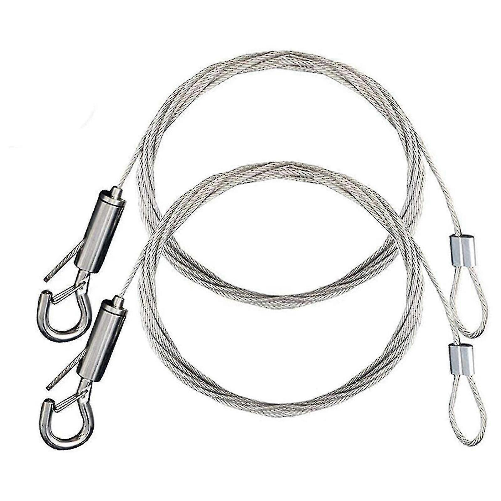 Adjustable Picture Hanging Wire Stainless Steel Strong Wire Rope With Loop And Hook