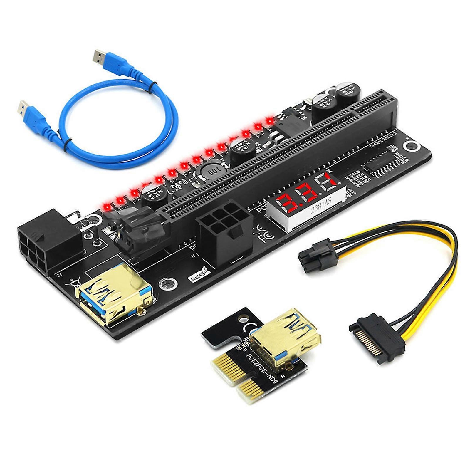 PCI-E Extender Riser 1x to 16x USB 3.0 PCI-E GPU Adapter For Bitcoin GPU Mining