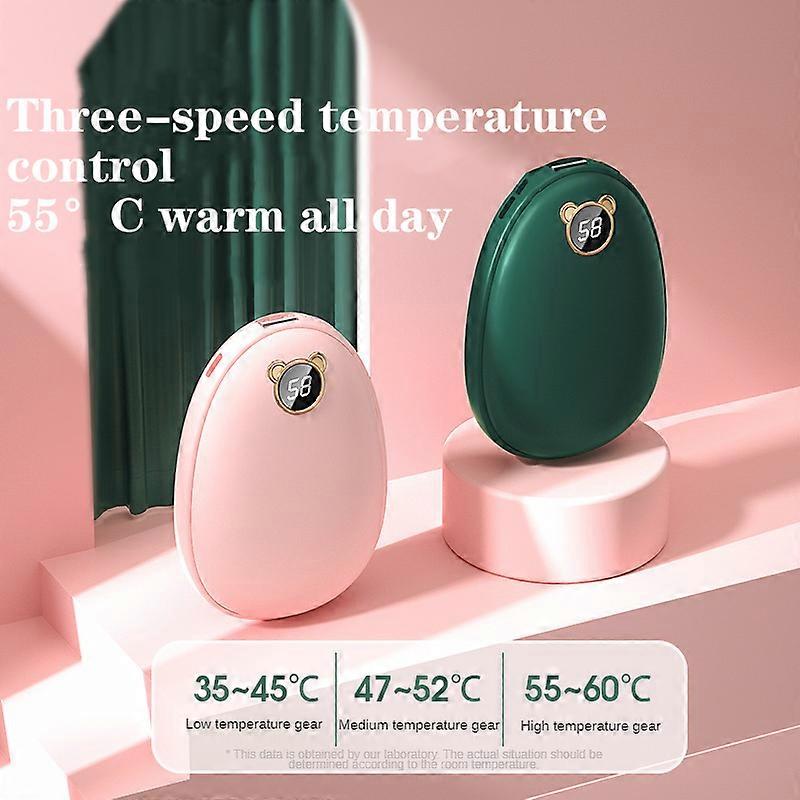 Hand Warmer USB Power Bank Rechargeable Electric Hand Warmer HeaterMini Multi-Function Pocket Warmer Digital Display Cartoon