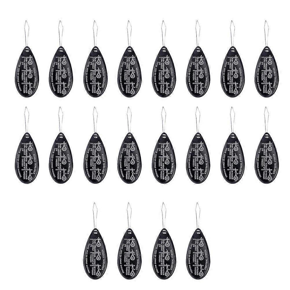 20pcs Aluminum Needle Threader Durable Threading Lead Wire Threading Piercing Tool Threading Reader for Home Sewing Stitch DIY