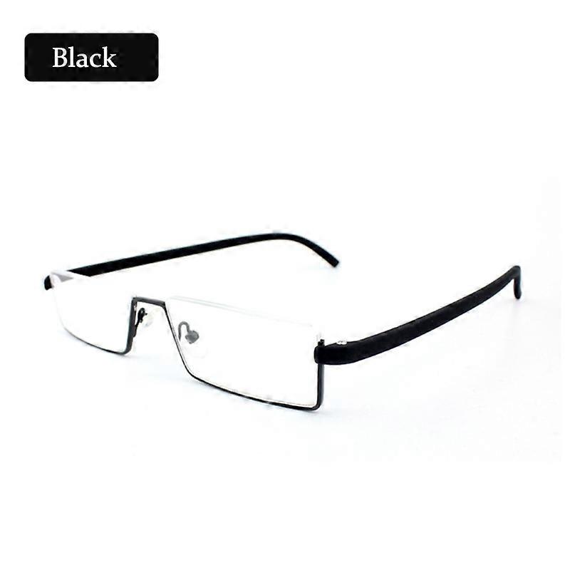 ZUEE Men TR90 Presbyopic Glasses Man Blue Light Reading Glasses Men Metal Square Glasses For Sight Plus Lenses