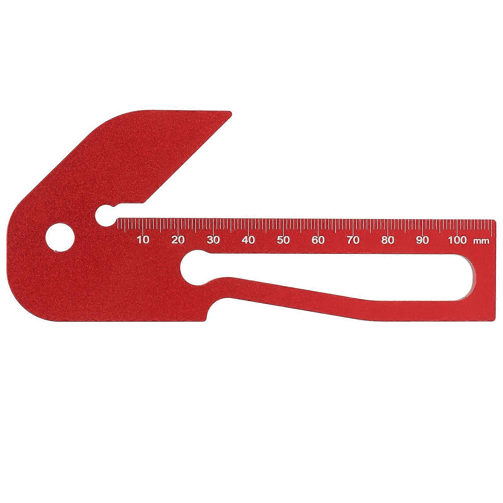 Risegun Woodworking Center Scriber Aluminum Alloy High Accuracy Portable 45° Scriber Center Scribe Gauge Carpenter Tool