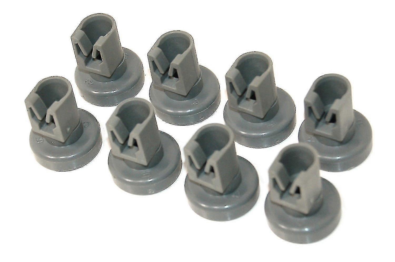 New 8 X Dishwasher Universal Upper Basket Wheels (compatible With Electrolux Zanussi Aeg Favorit Juno Privileg fast