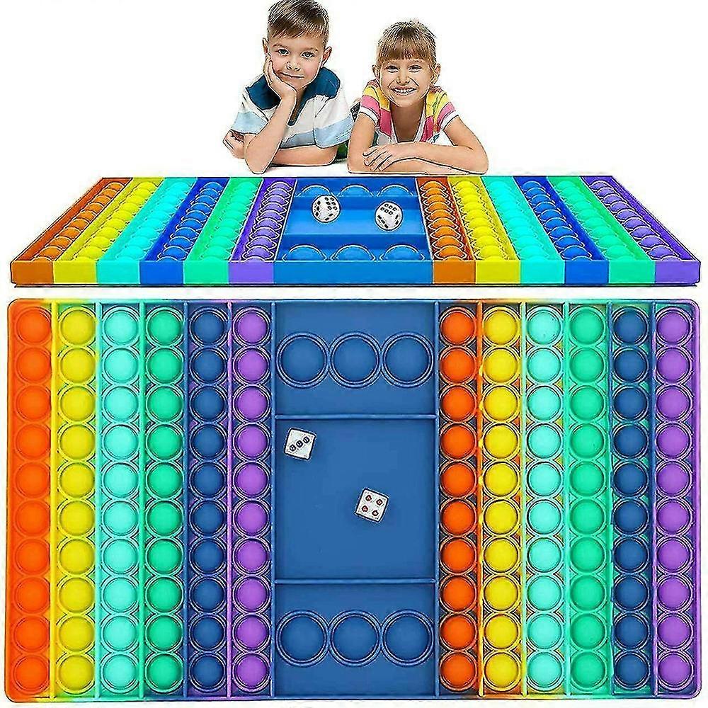 Game Fidget Chess Board Push Bubble Popper Squeeze Sensory Toys