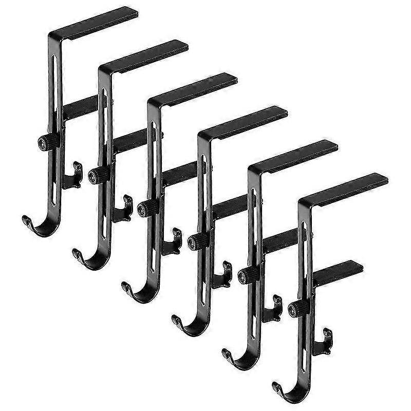 6 kpl joulusukkapidikkeet - säädettävät joulumetallikoukut Seppeleripustin joulusukkaan