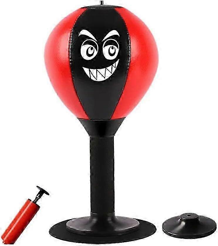 thumbnail interactive-video image 1 of Desktop Funpunch Rage Bag With Suction Cup - Mini Boxing Stress Relief Toy For Office & Home 1 of 5