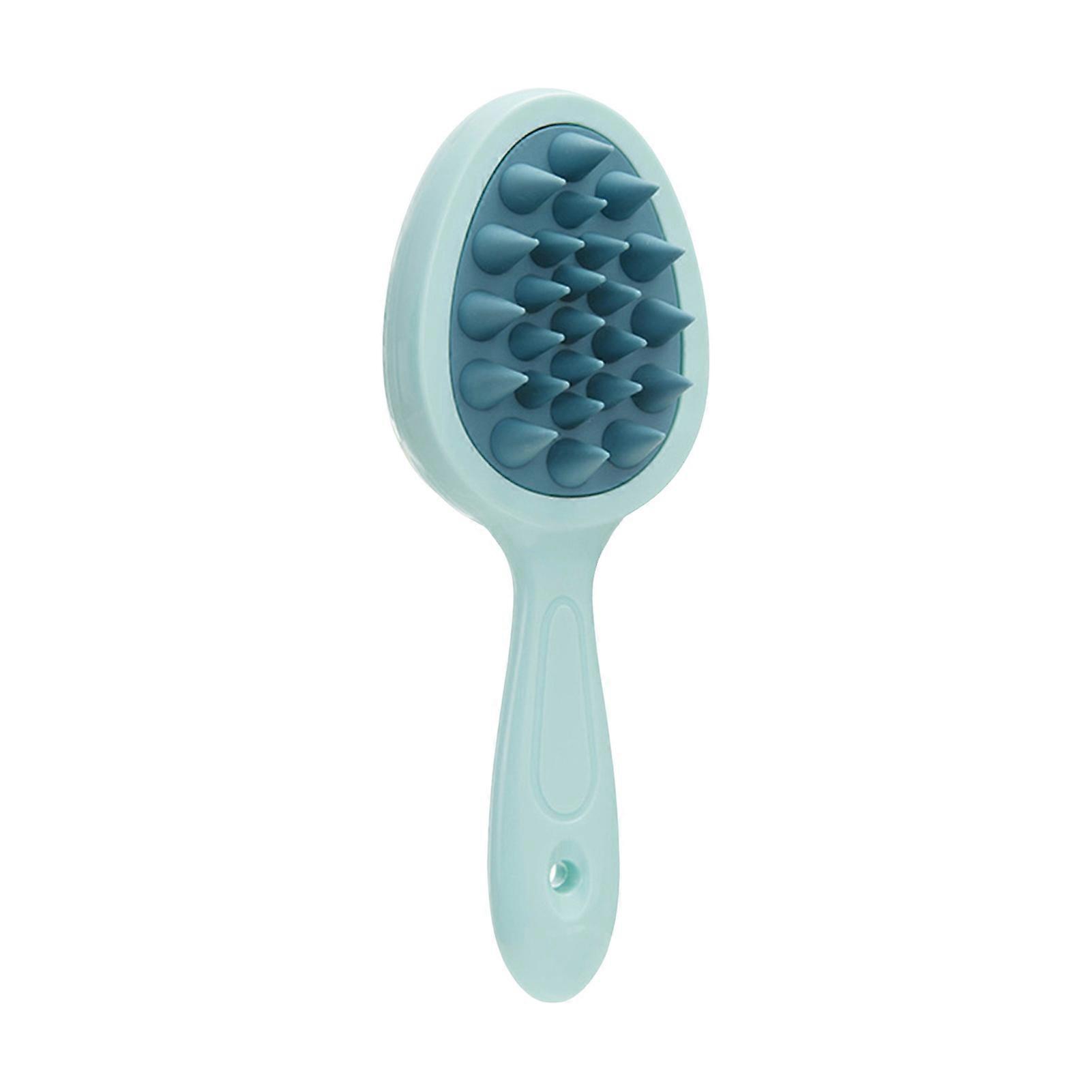 Double-sided Toothed Shampoo Brush Long Handle Scalp Massage Portable Wet Dry Hair Detangling Comb Hair Cleaning Tool Body Scrubber