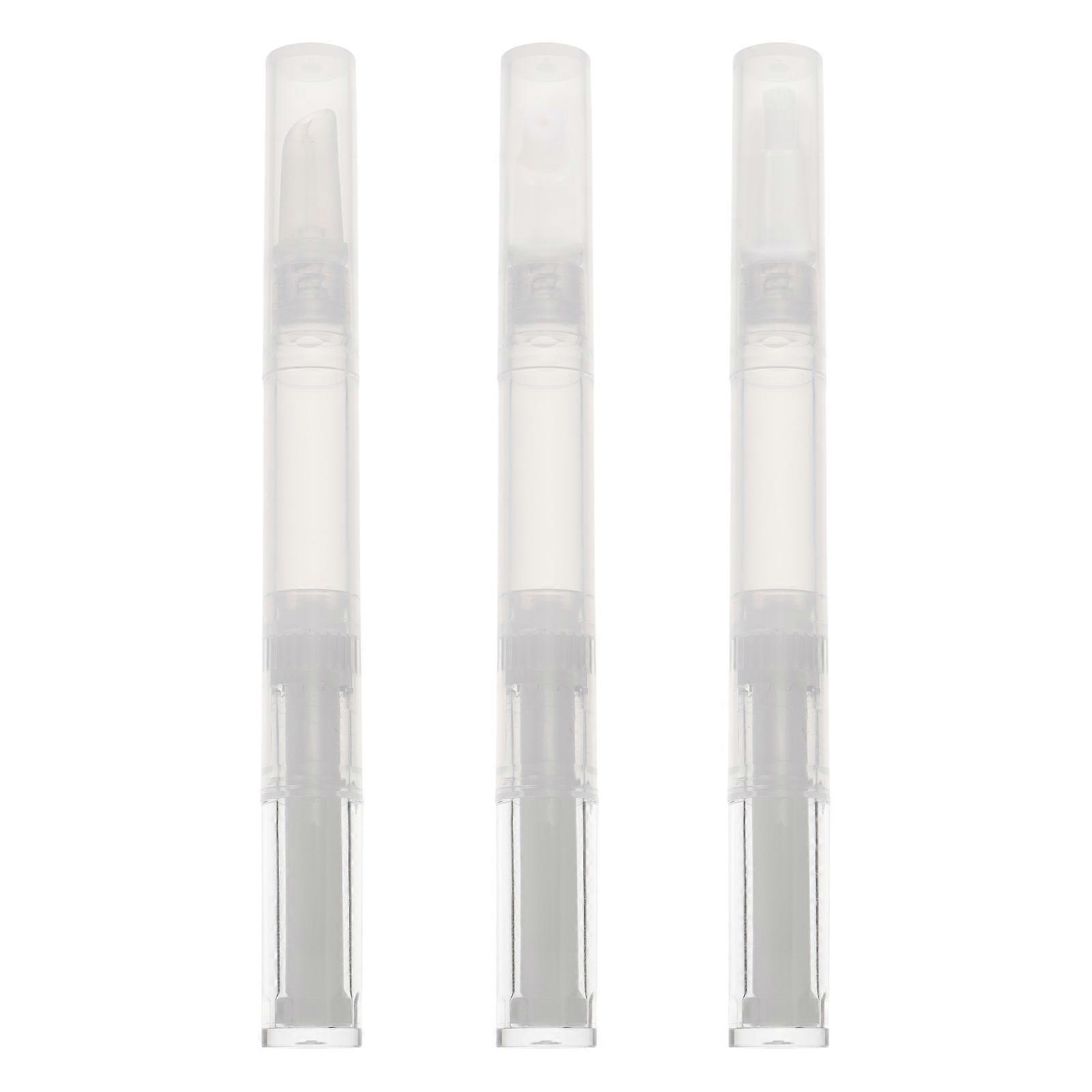 3 Pcs 3ML Empty Lip Gloss Bottles Refillable Lip Glazes Bottles (Transparent)
