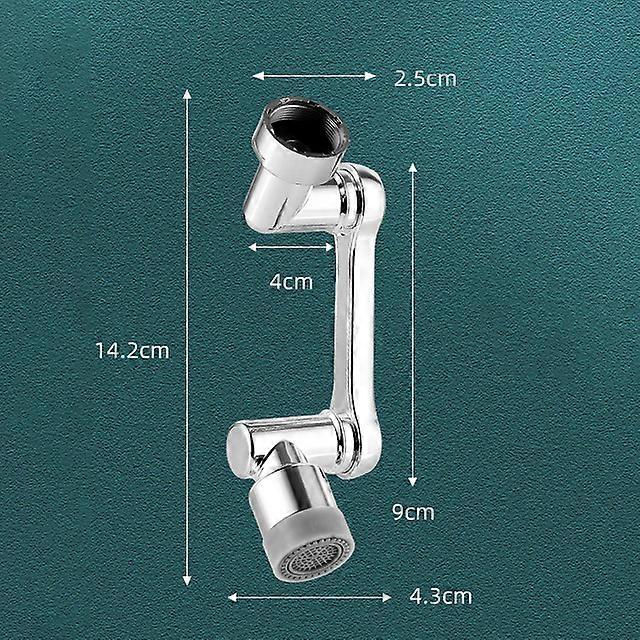 Faucet Extender Universal Faucet Nozzle for Bathroom Kitchen Sink 2 Water Outlet Modes Rotating Robotic Arm Splash Filter Faucet