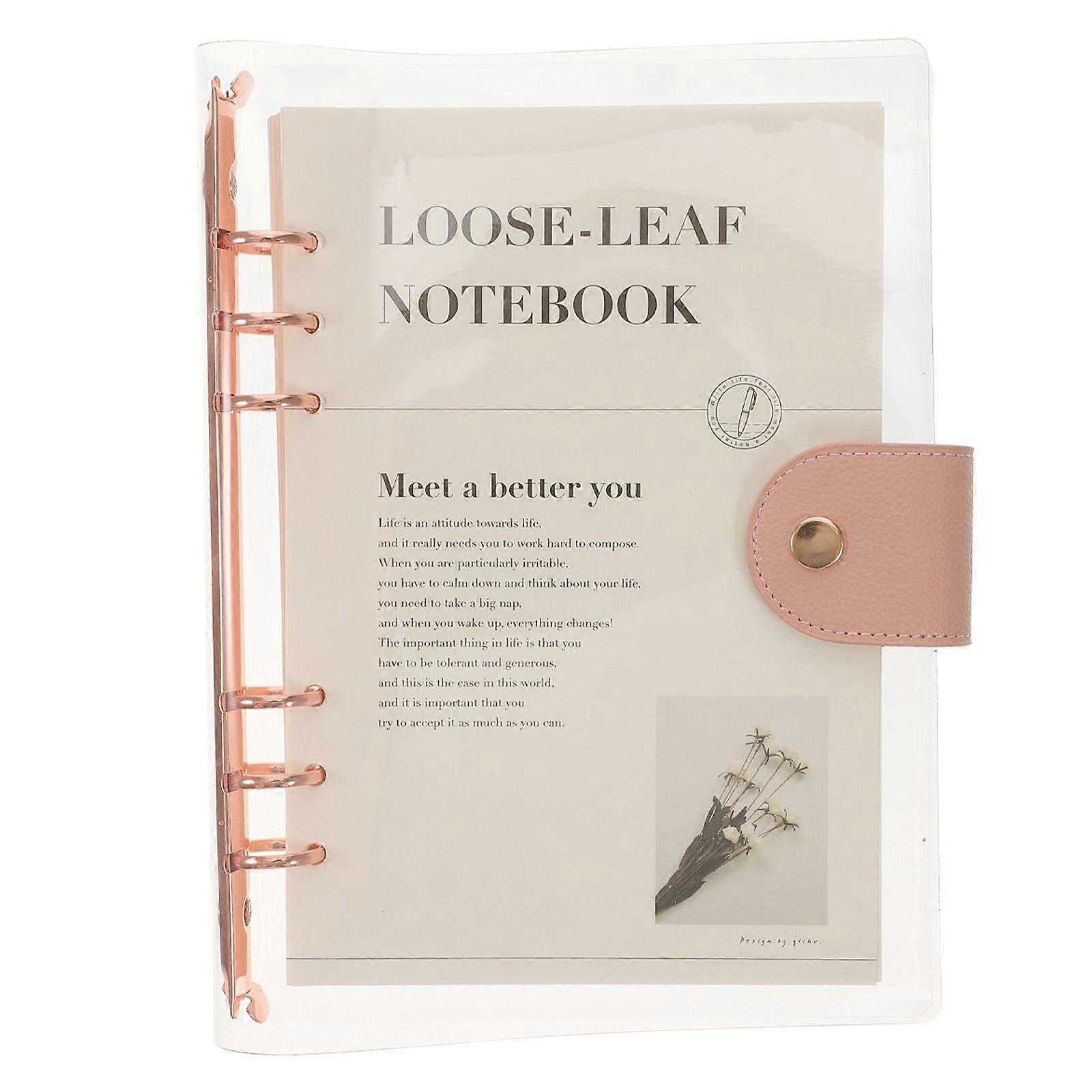 Transparent Scrapbook Loose-leaf Notebook Detachable Binder Lovely Notebook