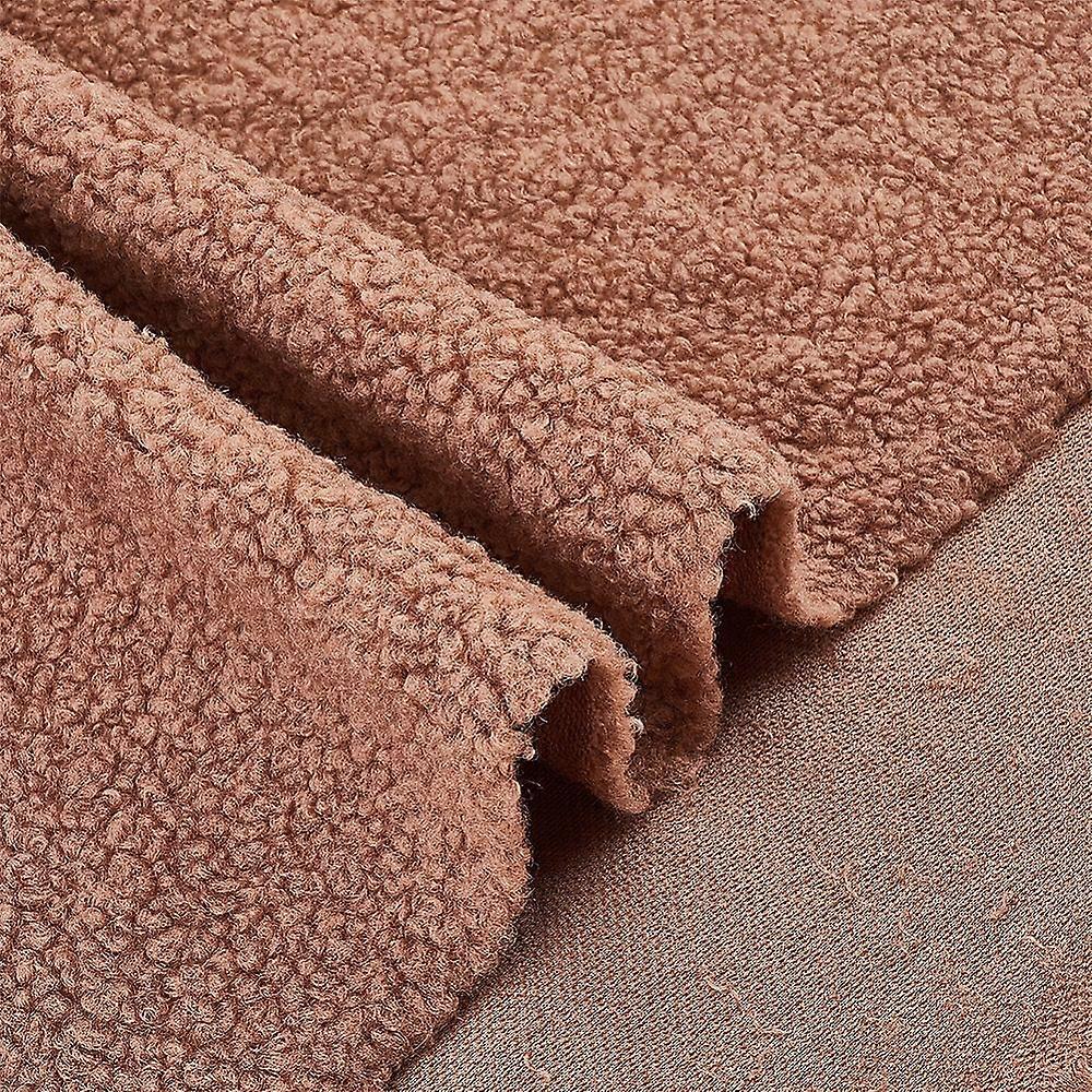 Polyester Granulated Cashmere Fabric Clothes Bag Accessories Camel 160x0.6cm