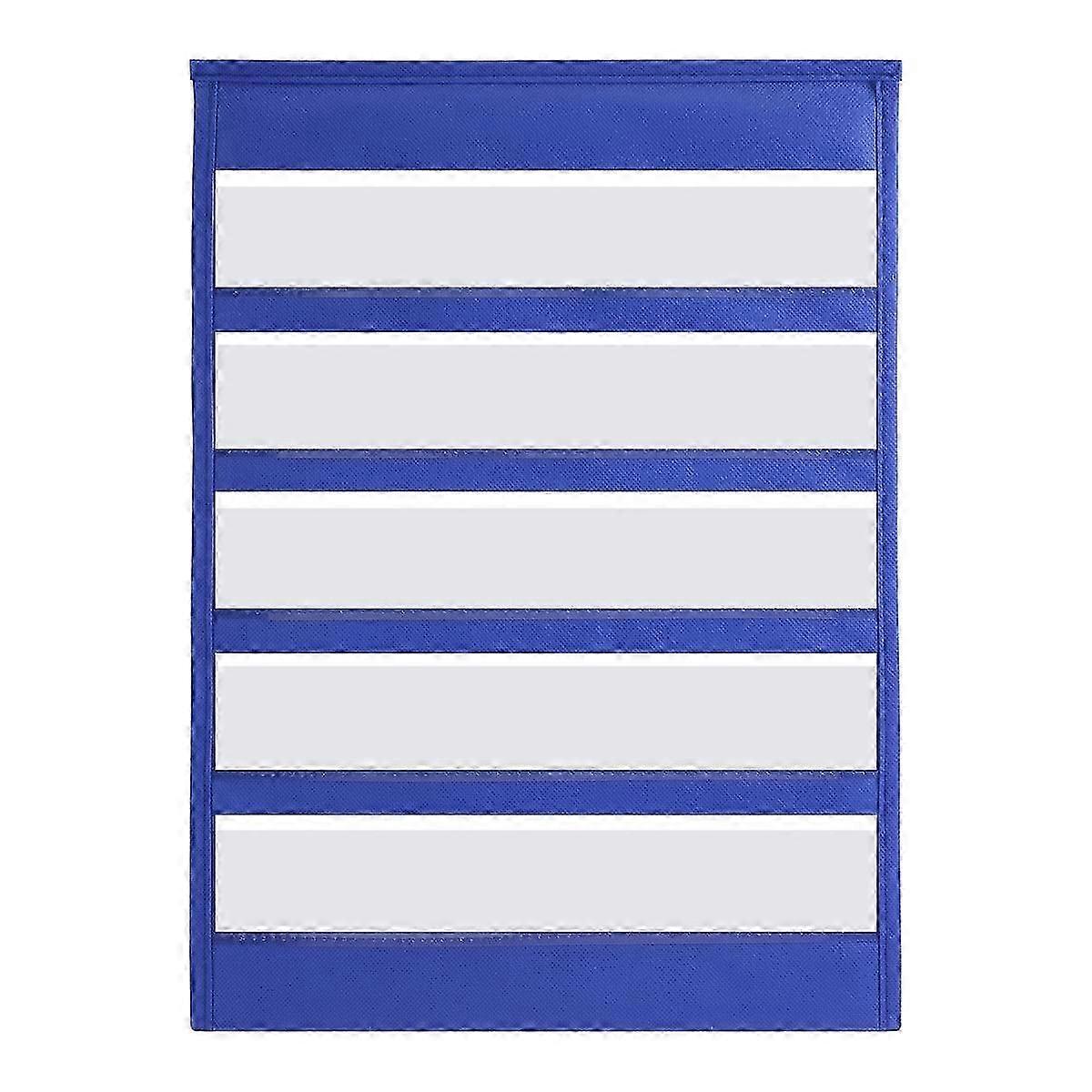 Desktop Pocket Chart Double-Sided and Self-Standing Mini Pocket Chart Stand compatible Individual or