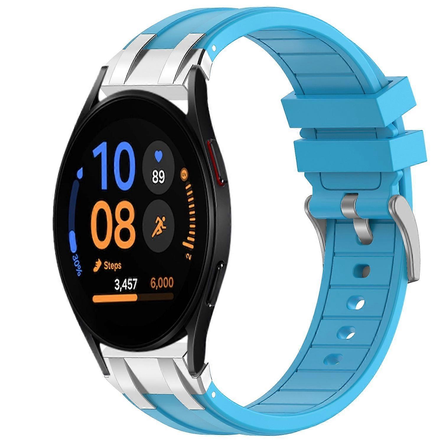 For Samsung Galaxy Watch FE 40mm high quality silicone bracelet H- Blue
