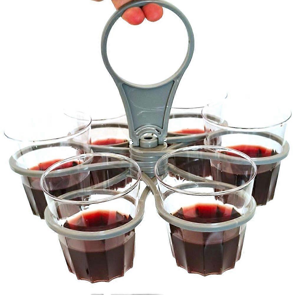 Foldable Drinking Cup Carrier for Drink Delivery - Portable Cup Holder with Handle for Coffee, Beer, and Take-Out