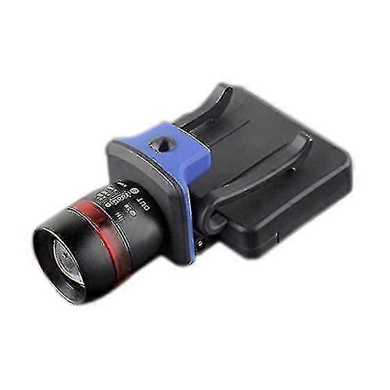Xpe Led 120 Lumen 3 Modes Waterproof Zoomable Clip - On Cap Hat Light Flashlight Head Light Lamp Bl