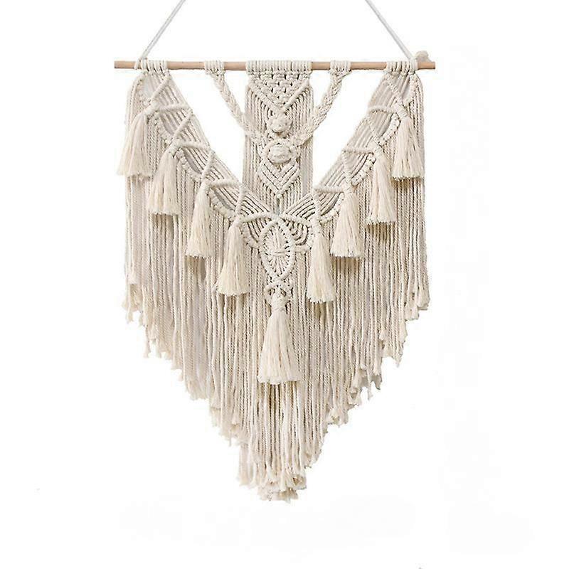 Bohemian diy man-made woven cotton rope tapestry tassel home wall hanging decoration life force 1*1