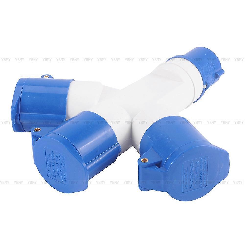 3Pin Waterproof Industrial Plug Trailing Box Panel IP44 Socket Mount 240V 16A