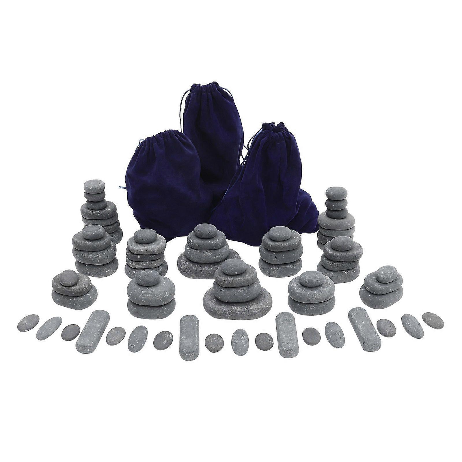 72Pcs Basalt Massage Hot Stone Set for Spa