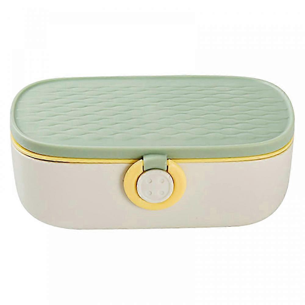 Portable Sewing Box with Sewing Needle and Thread Set (Green)