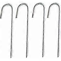 Estacas de vergalhão galvanizado de 12 polegadas para barraca, plantas e tecido de paisagem