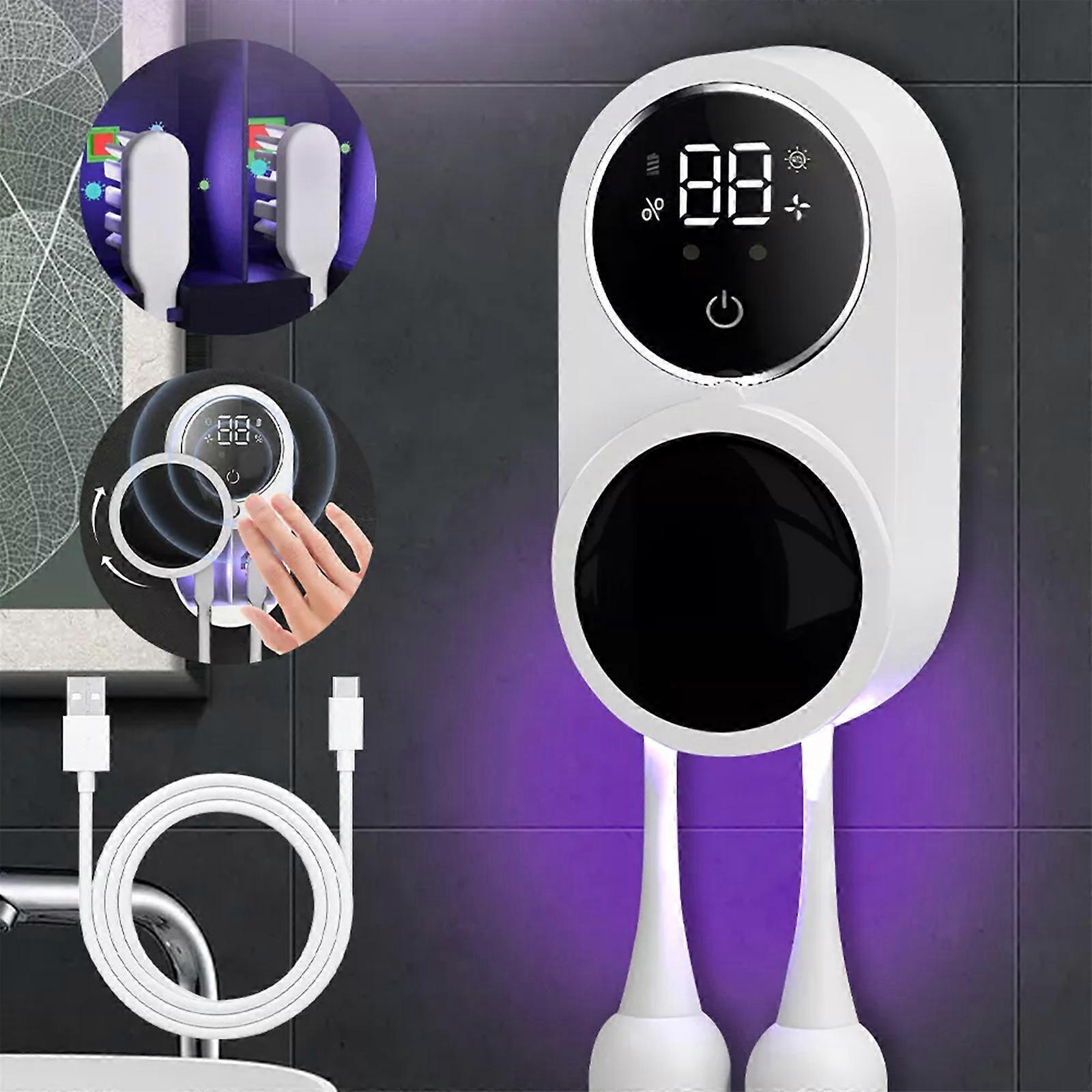 Househeld UV Light Toothbrush Holder & Sterilizer Rechargeable