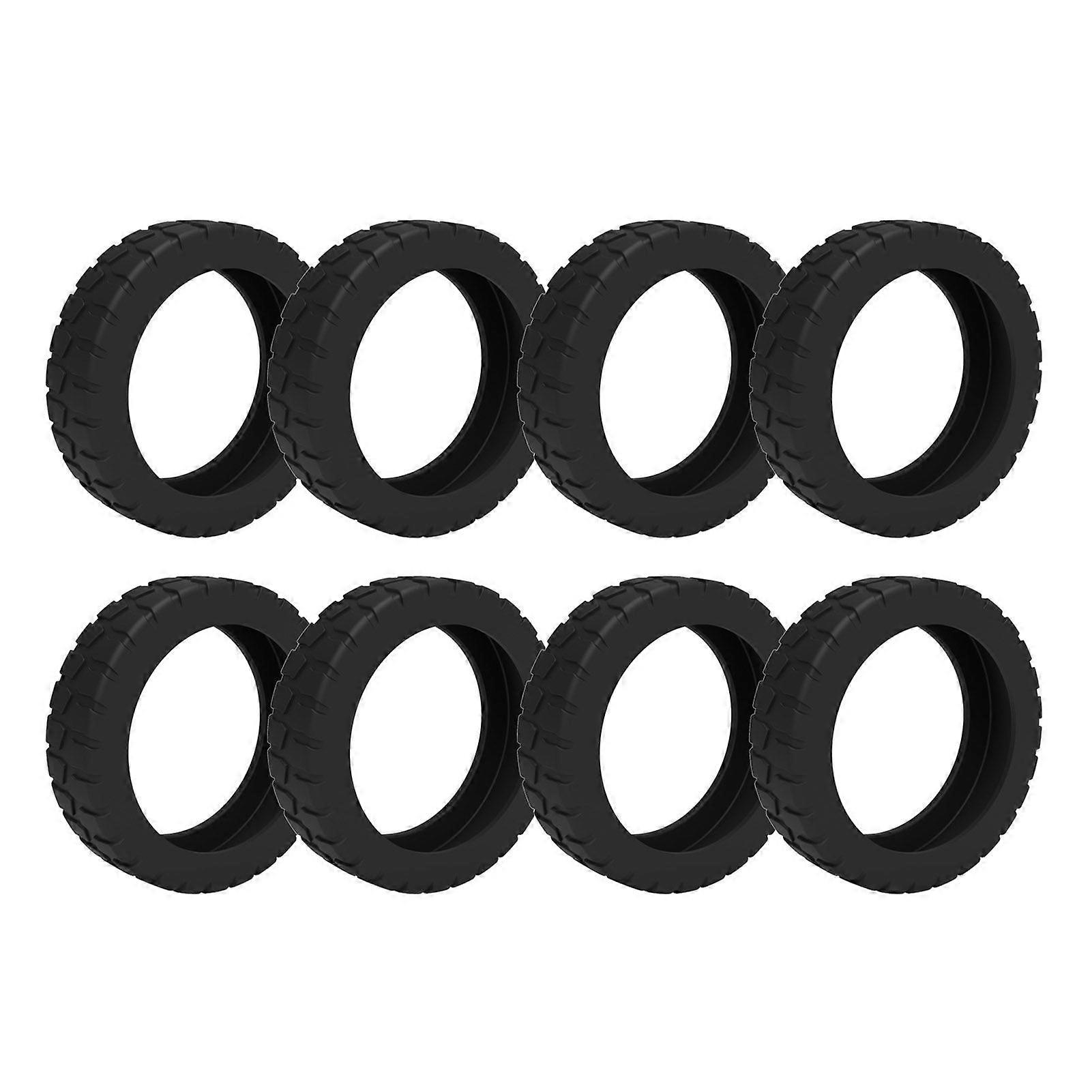 8 buc capac de roată pentru bagaje din silicon reducere a zgomotului fără zgârieturi 8 roți rotative valiză de mână capac de protecție pentru roți accesorii pentru bagaje de călătorie
