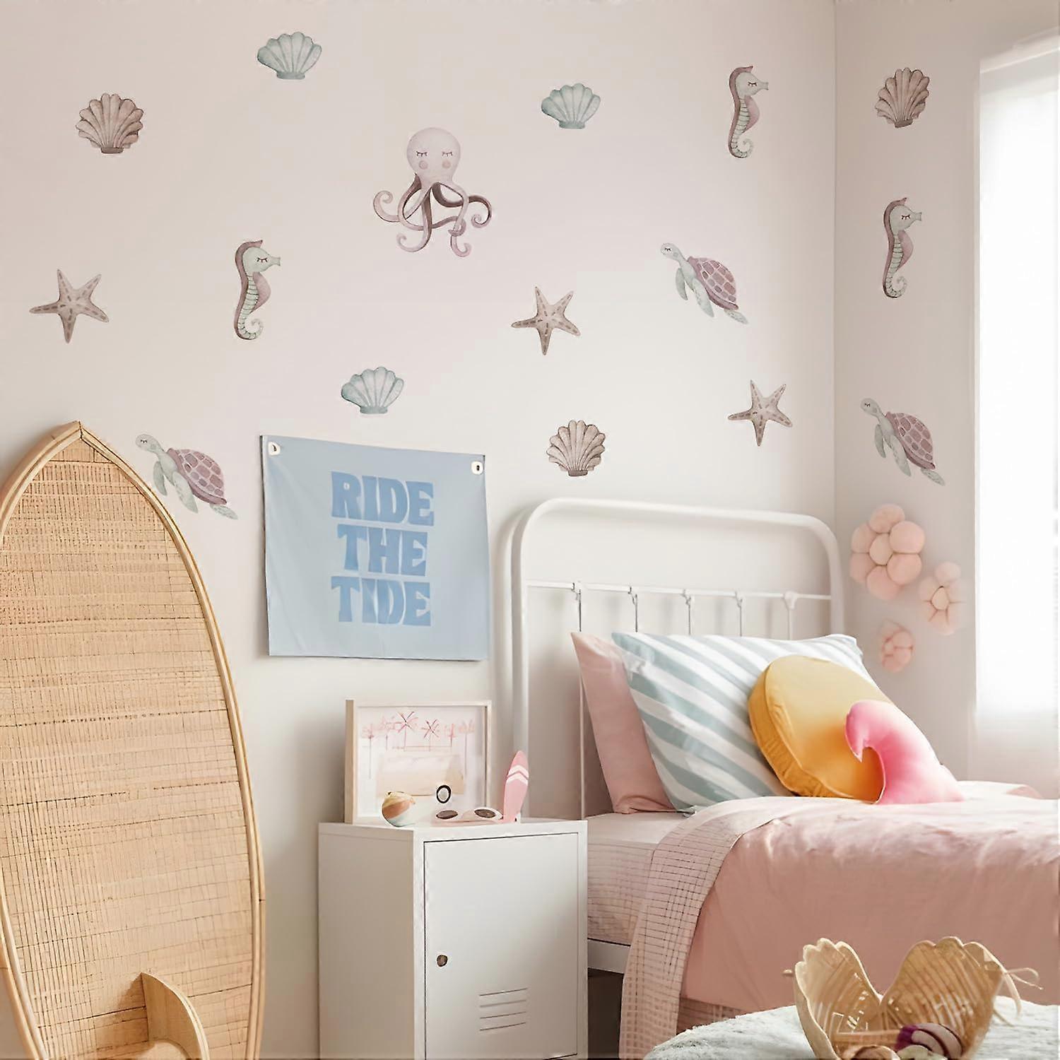 4 Removable wall sticker for bedroom and bathroom decoration