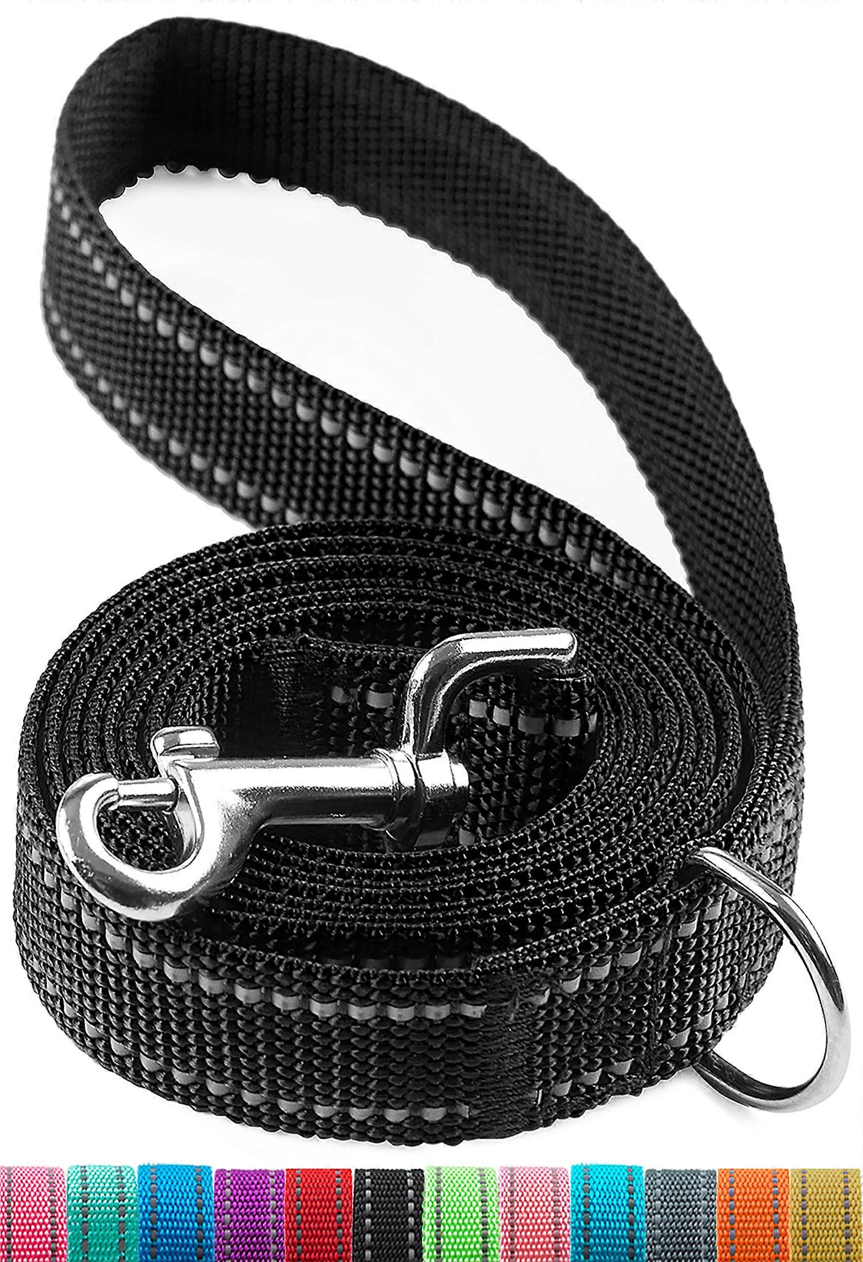 6FT Reflective Dog Bowls with Strong Nylon Collar for All Dog Sizes - Durable, Lightweight, Ideal for Walking and Training