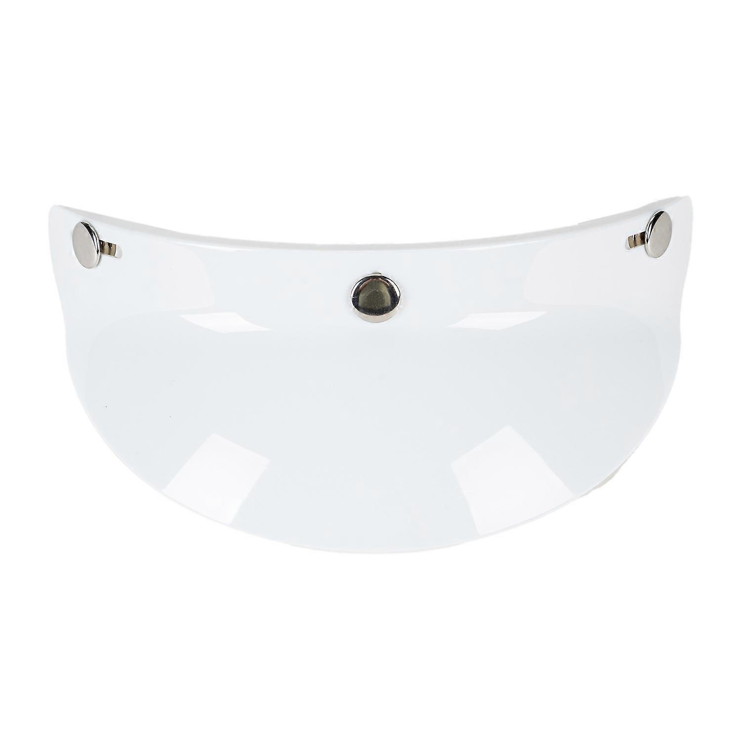 3 Snap-Button Visor  Lens Visor Flip Up Wind  for   Open Face Motorcycle Helmet