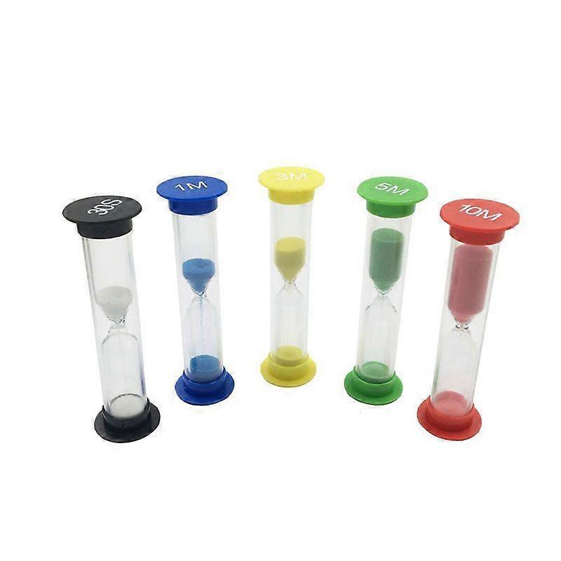 Colorful Sand Timer Set - 5pcs Hourglass Sand Clock in Different Colors