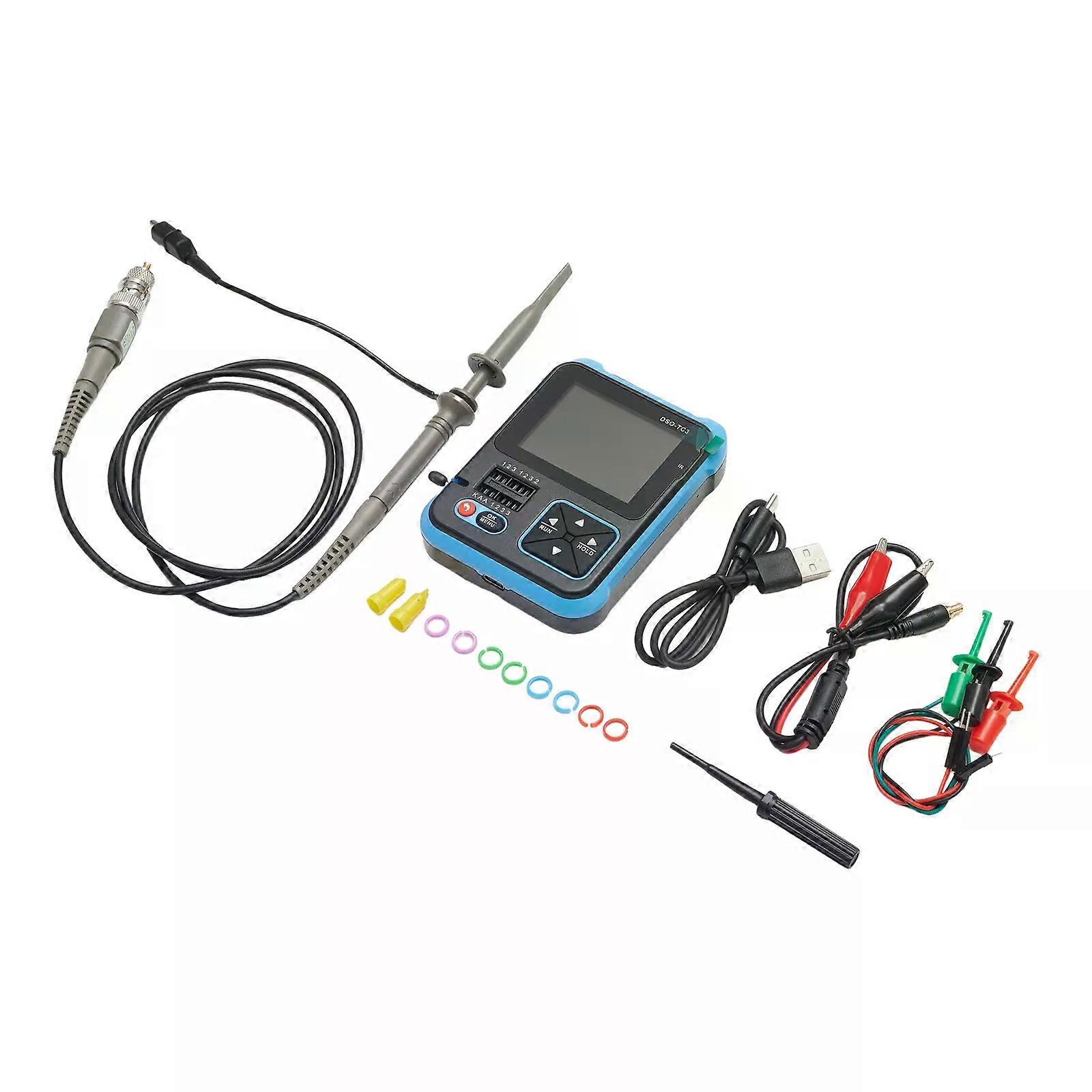 Compact and Lightweight Digital Oscilloscope Transistor Tester Function Signal Generator with 3 in 1 Capability
