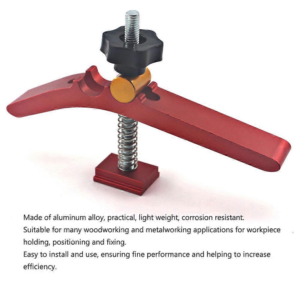 Aluminum Alloy Quick Action T-Track Clamp Set for T-Slot and T-Track Woodworking Tools