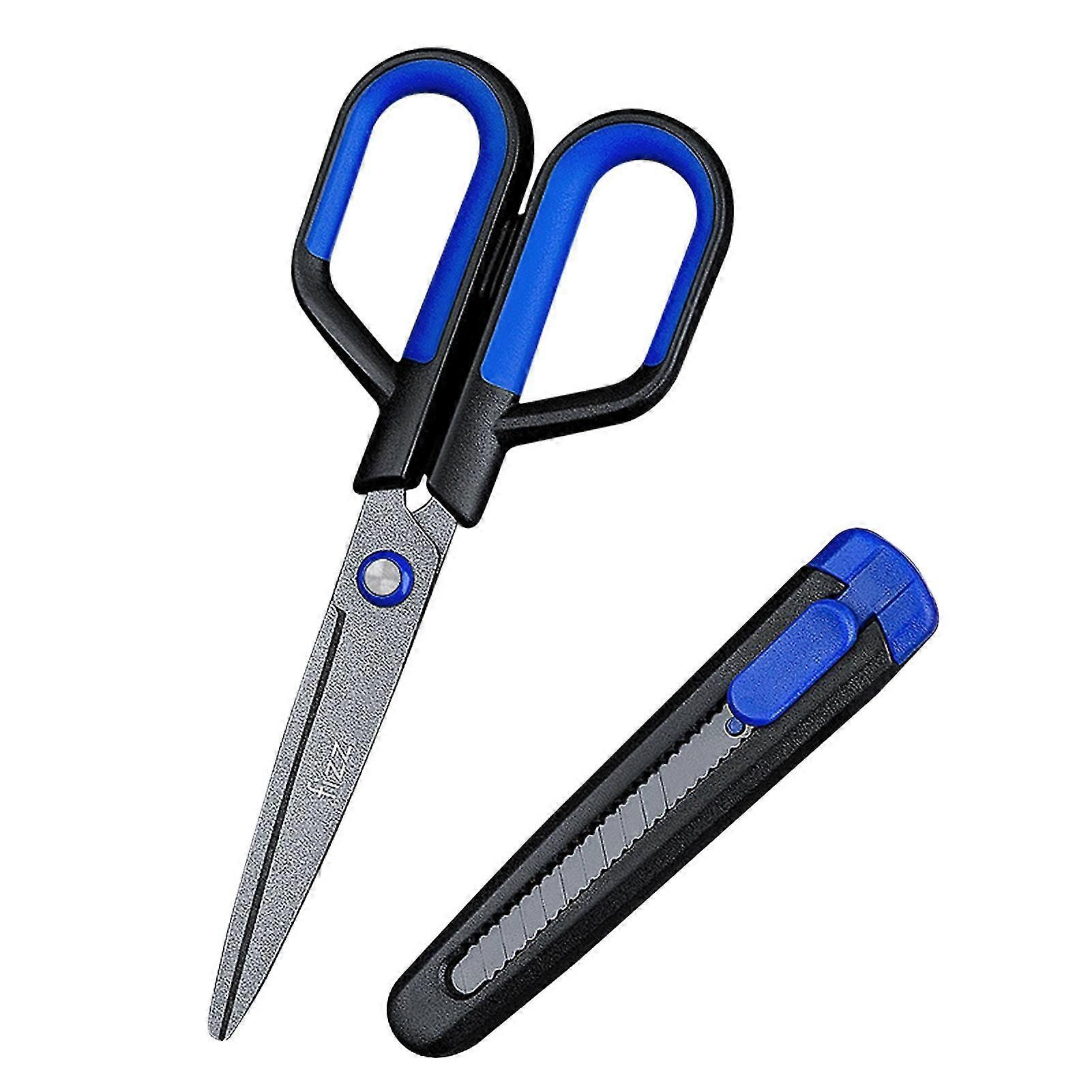 2 in 1 Scissors with Multifunctional Protective Cover Ergonomic Precise Scissors with Multifunctional Protective Cover for Office Use