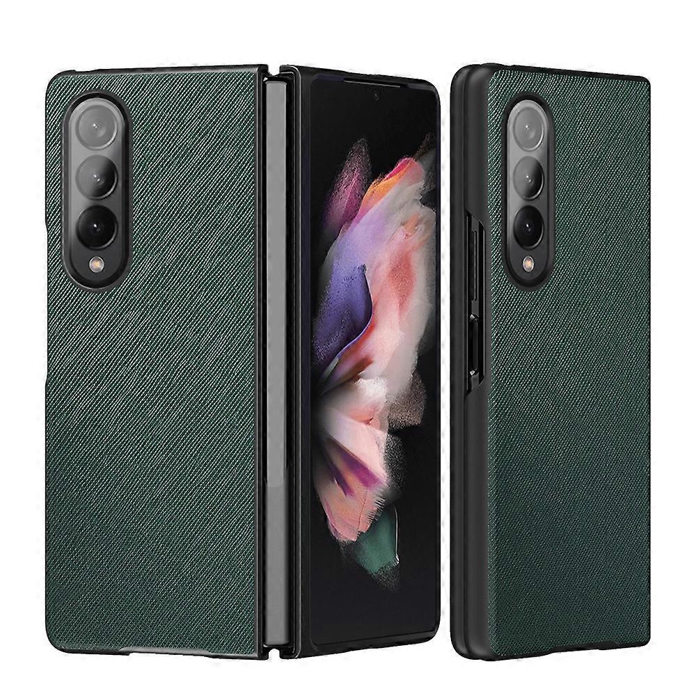 For Samsung Galaxy Z Fold4 5G Cross Pattern Foldable Protective Phone Case