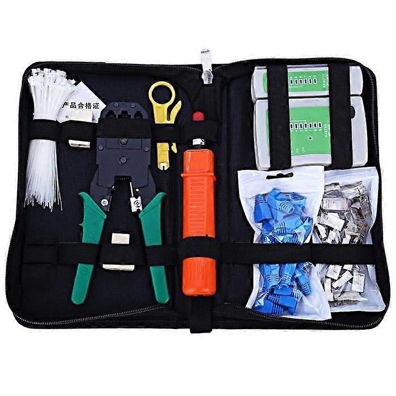 9PCS Network Cable Tester Professional Net Computer Repair Tool Kits