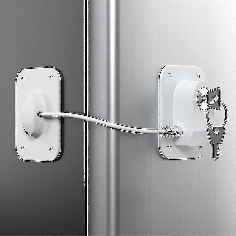 Refrigerator Lock, Fridge Lock With Silicone Wire Protection Fridge ...