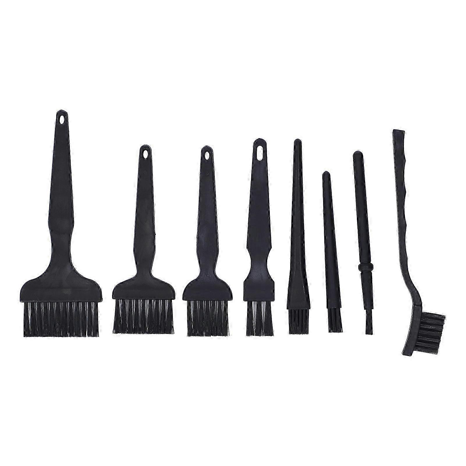 8Pcs Non Static Brushes Portable Plastic Handle ABS Electronics Computer Keyboard Cleaning Brush Kit