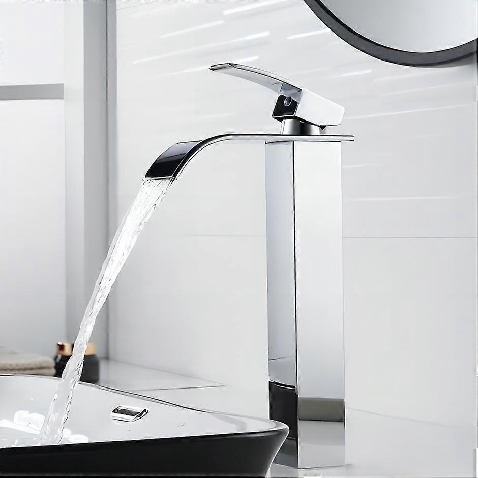 Bathroom Faucet, Adjustable Temperature, Chrome Finish, Solid-Brass, Vanity