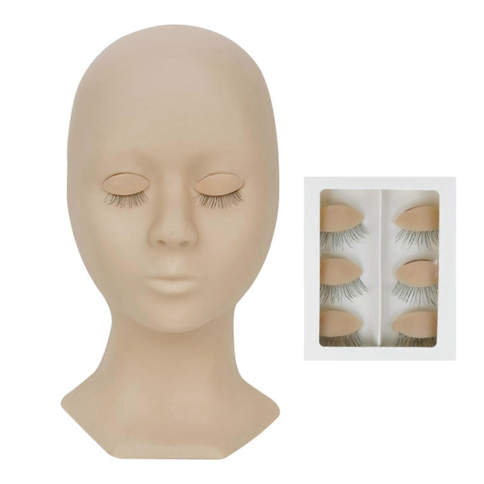 lash mannequin head practice training lashes