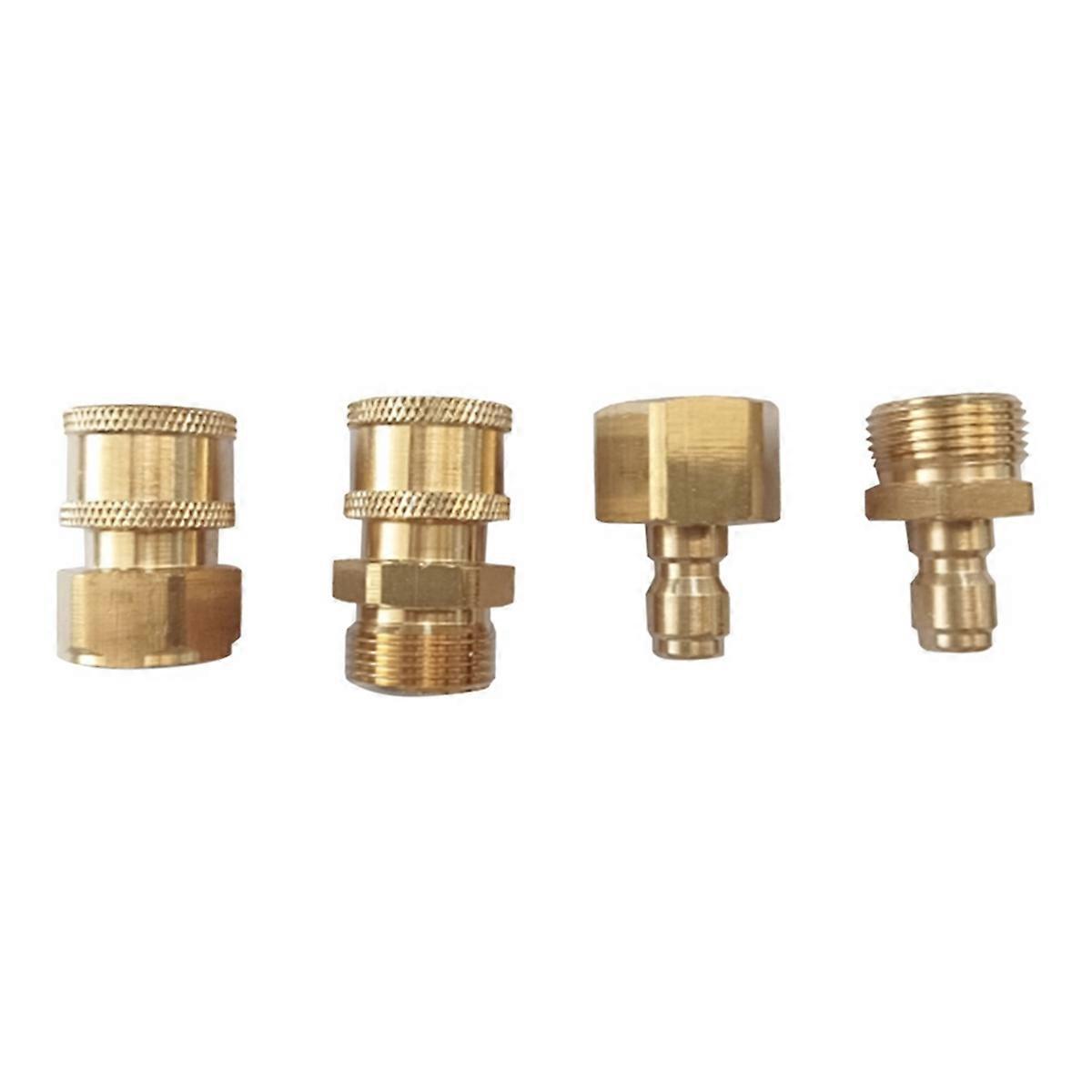 4 قطع M22-14mm إلى 1/4in مجموعة محول غسالة الضغط