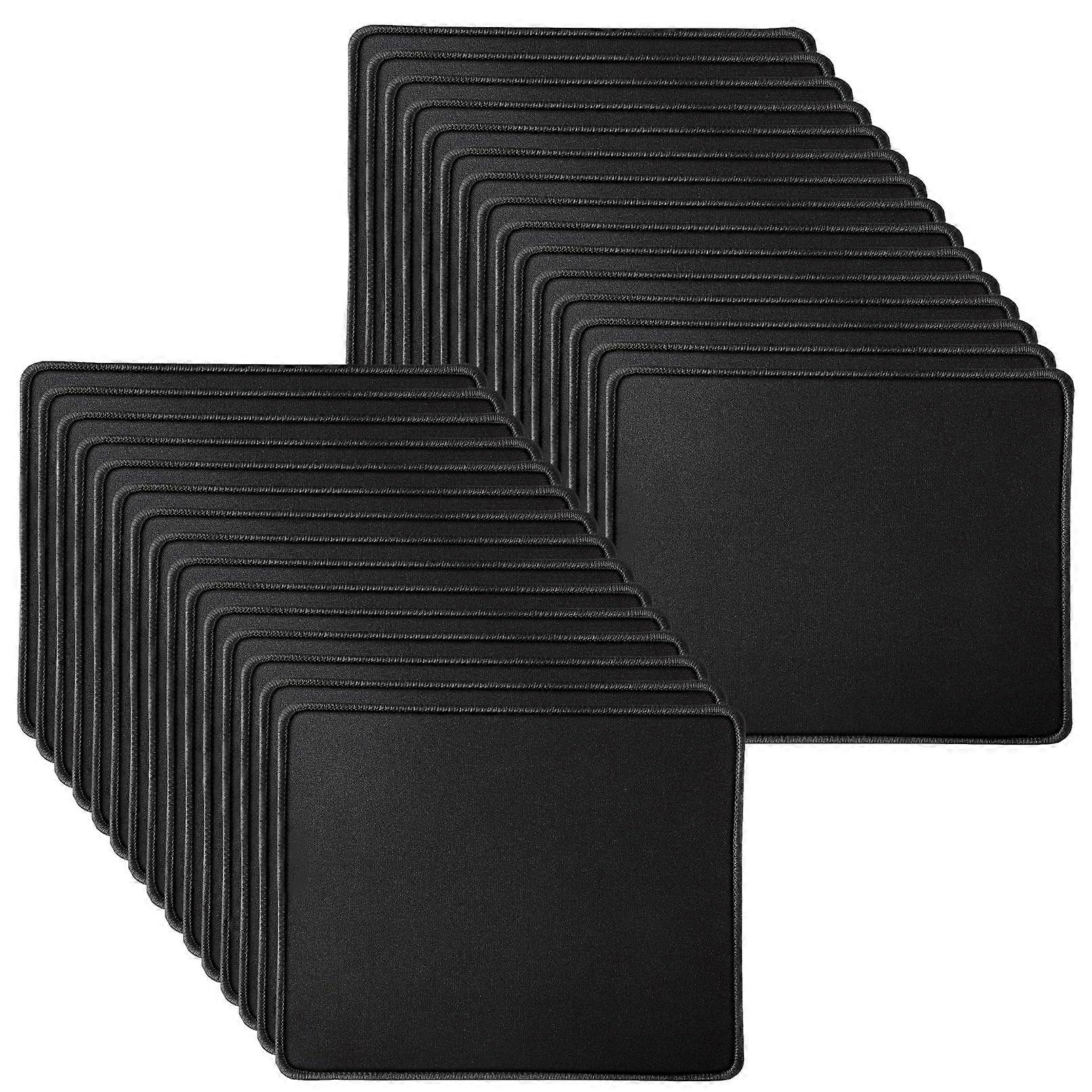 Mouse Pad 50 Pack, Black, Office Use, 7.09 x 8.66 Inches