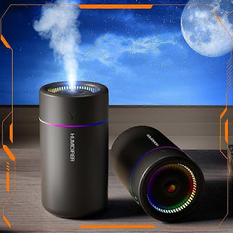 Mini Humidifier USB Powered Desktop Humidifier For Car Office Bedroom Auto Shut-Off 2 Mist Modes Quiet Black