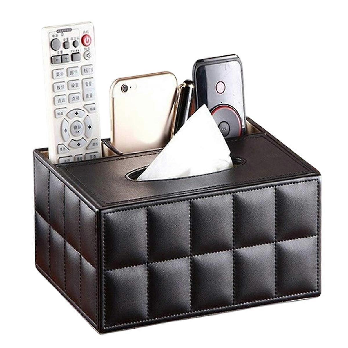 Tissue Box Cover, Pu Leather, Home Office Decoration