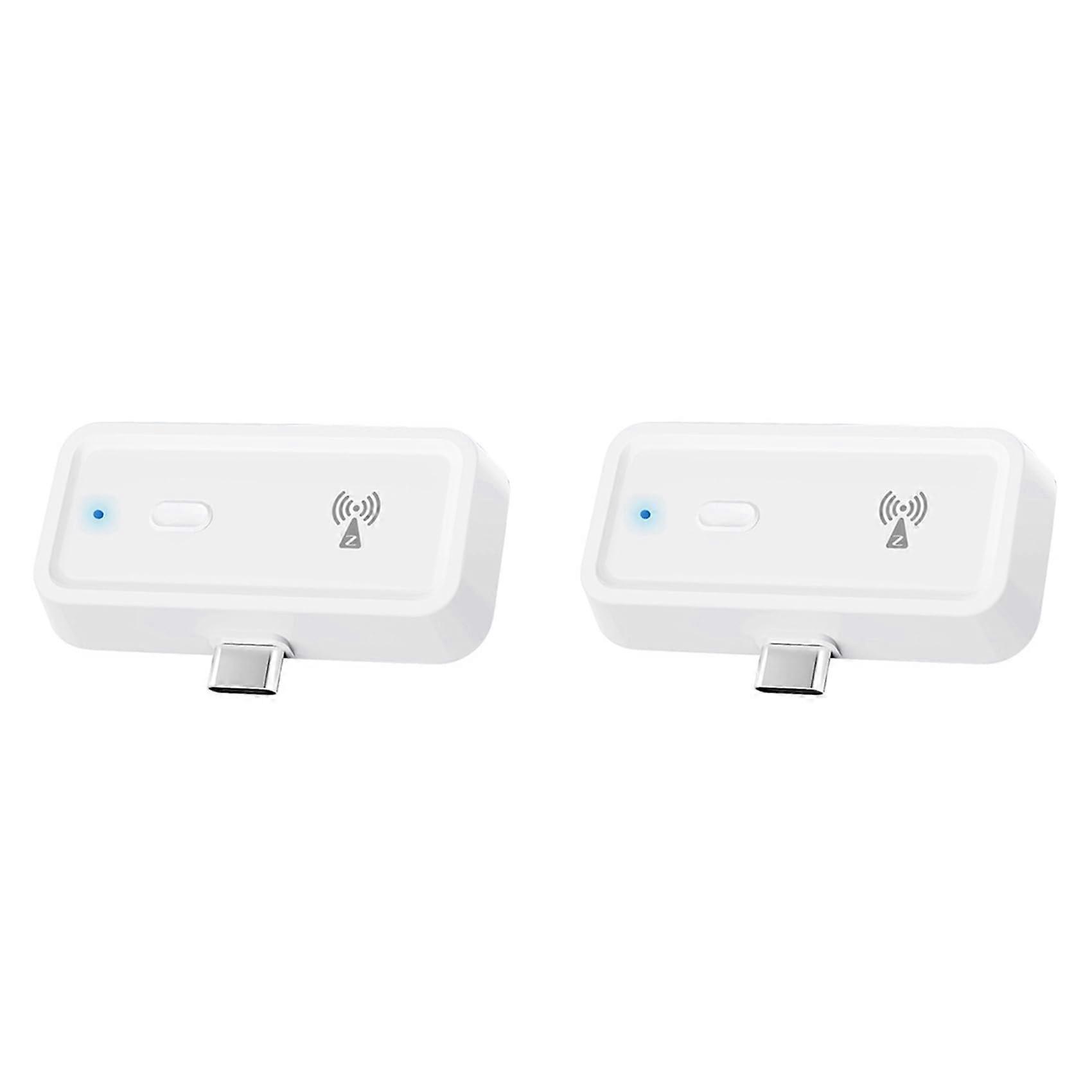 2 Pieces Repeater Tuya Smart Home Zigbee Type-C Signal Expansion Transmission Wireless for Smart Home Signal Expansion
