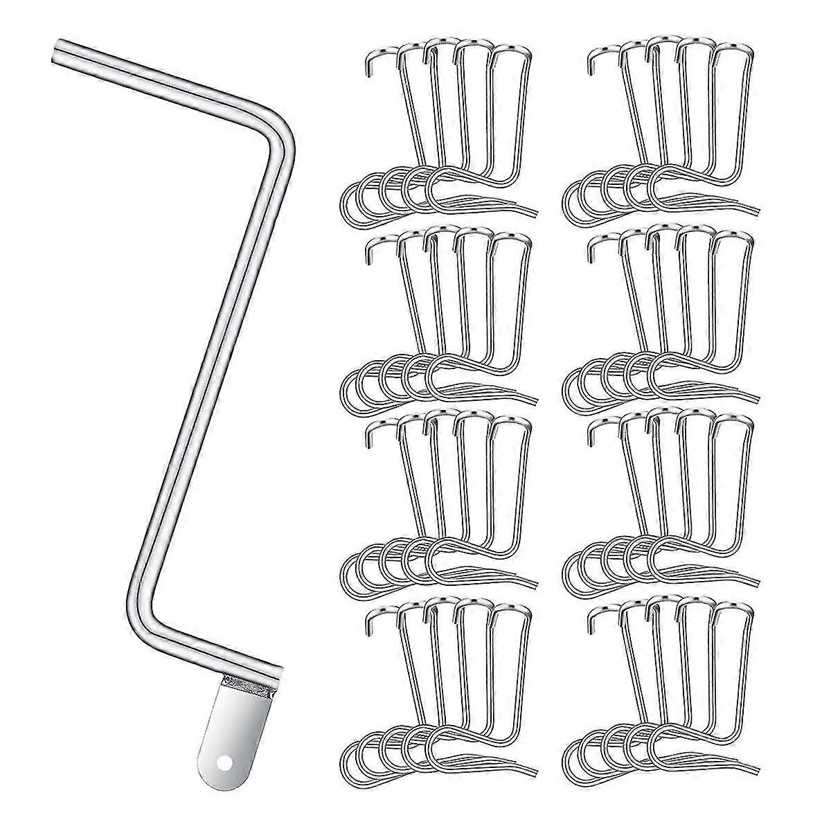 Fence Wire Tightener Tool with 1 Handle and Tighteners, Steel Fence Stretcher for Tensioning