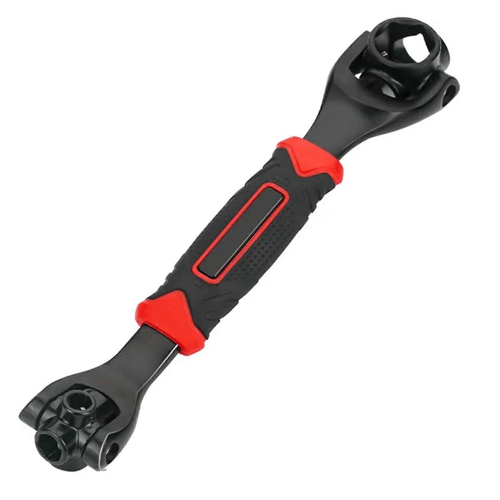 8 In 1 Tools Socket Works Universal Ratchet Spline Bolts Sleeve Rotation Hand Tools 12-19mm Range Tiger Wrench
