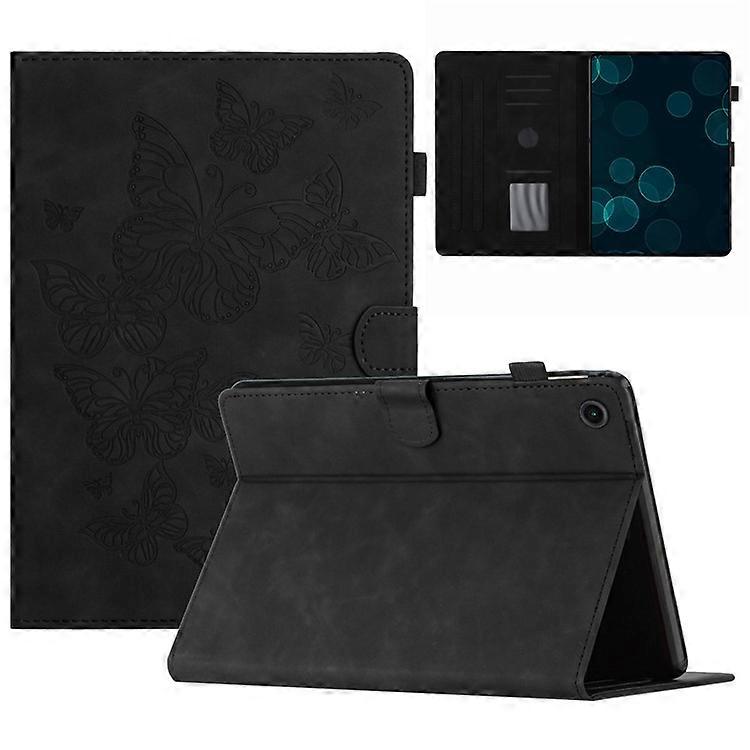 Compatible For Lenovo Tab M10 (Gen 3) PU Leather Tablet Case Card Slot Imprinted Stand Tablet Cover