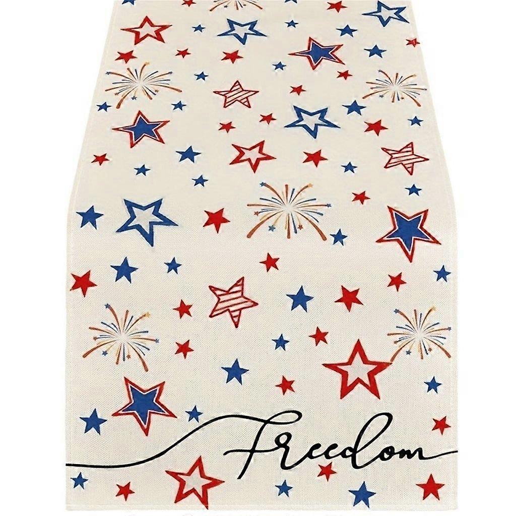 Independence Day Table Runner Table Cover Great for Gatherings & Parties