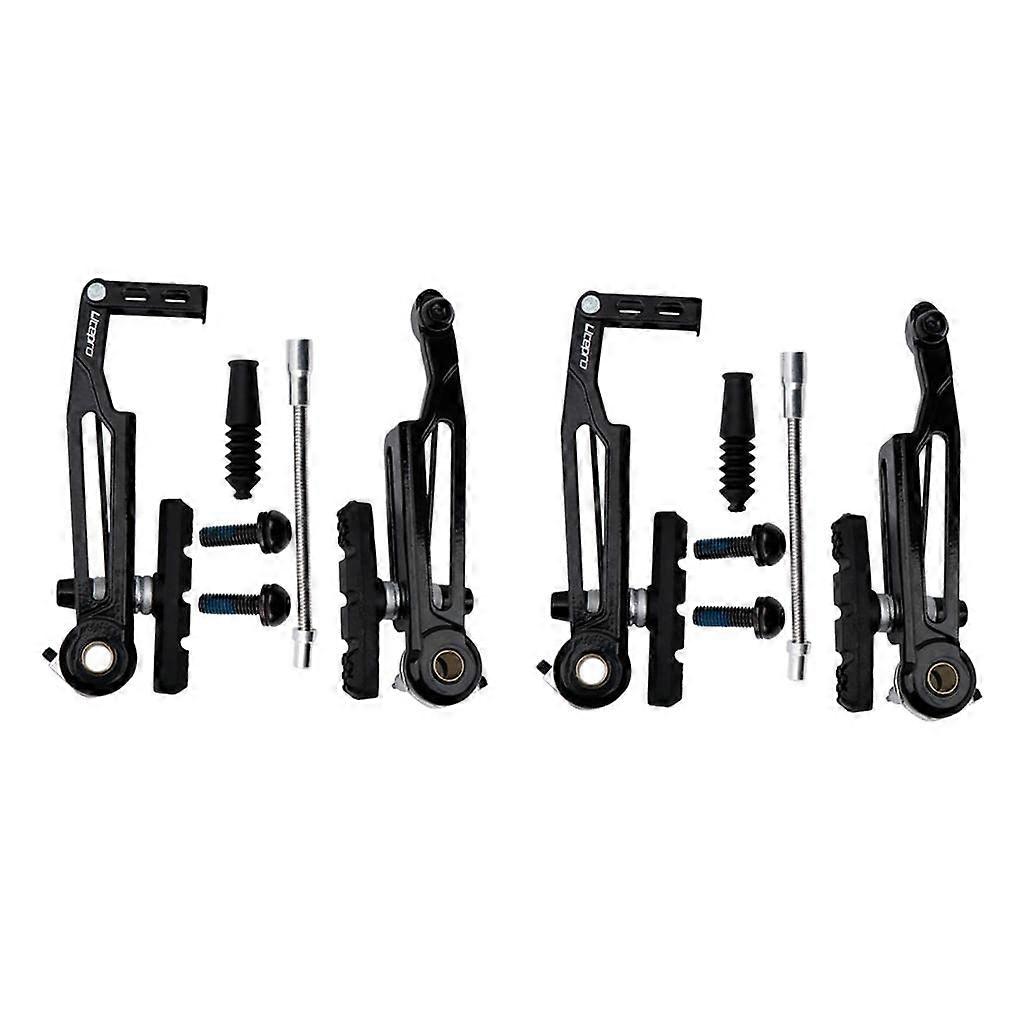 Alloy Folding Bike V Brake Flexible Long Arms Noodle Brakes - 2 Pairs, Lightweight, Durable, Compatible with 20" Wheels
